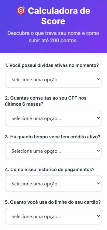 Print Calculadora de Score