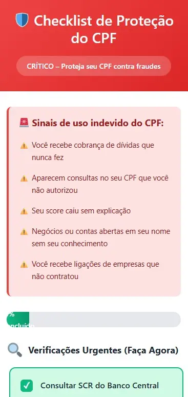 Print Checklist Blindagem